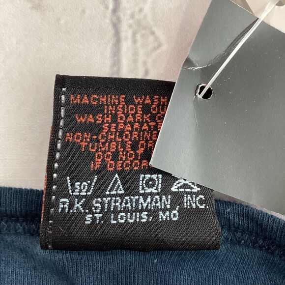 Harley-Davidson Shirt Women's Size XL Blue Barrett El Paso TX 3/4 Dyed V-Neck - Picture 5 of 9